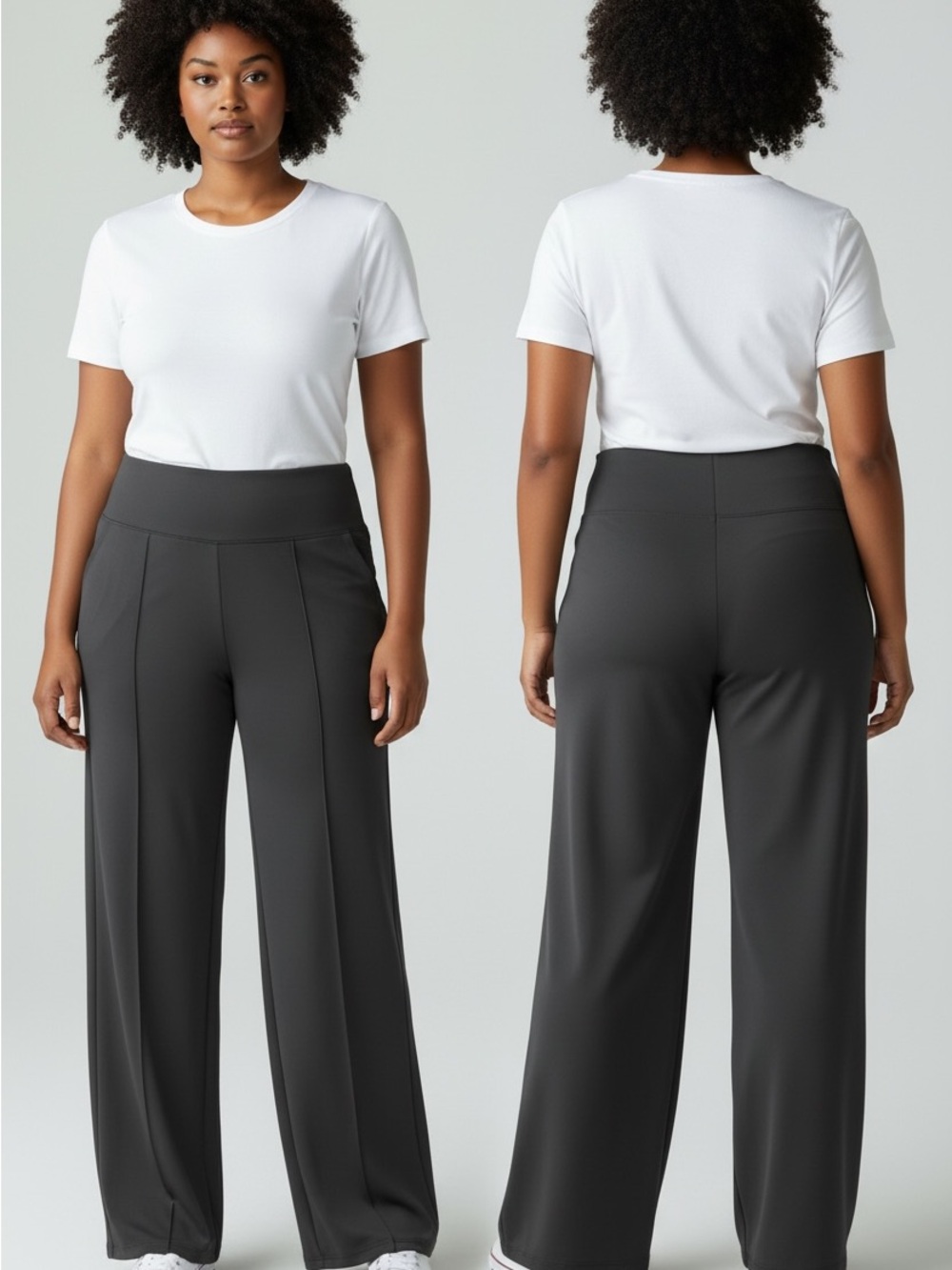 Old Navy Wide-Leg Pull-On Pants in black